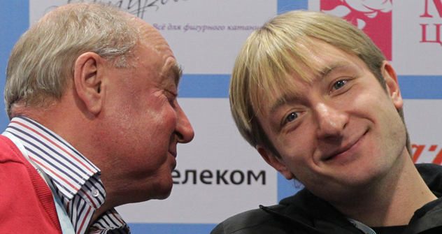 ロシア・フィギュアスケート選手権の記者会見の時　＝マキシム・ボゴドヴィッド/ロシア通信撮影